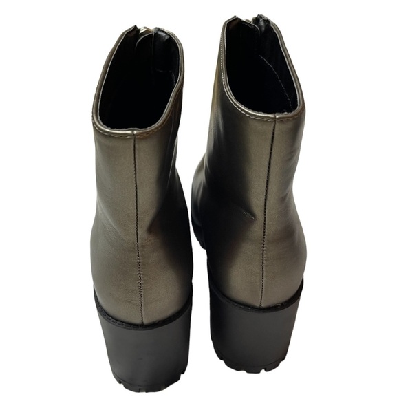 NEW Beston Pewter Gray Front Zip Boots - Size 8.5 - Picture 4 of 7